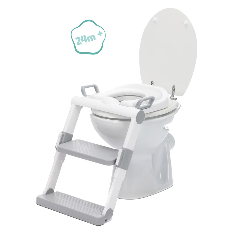 Fillikid lépcsős wc szûkítő - szürke/fehér BST029