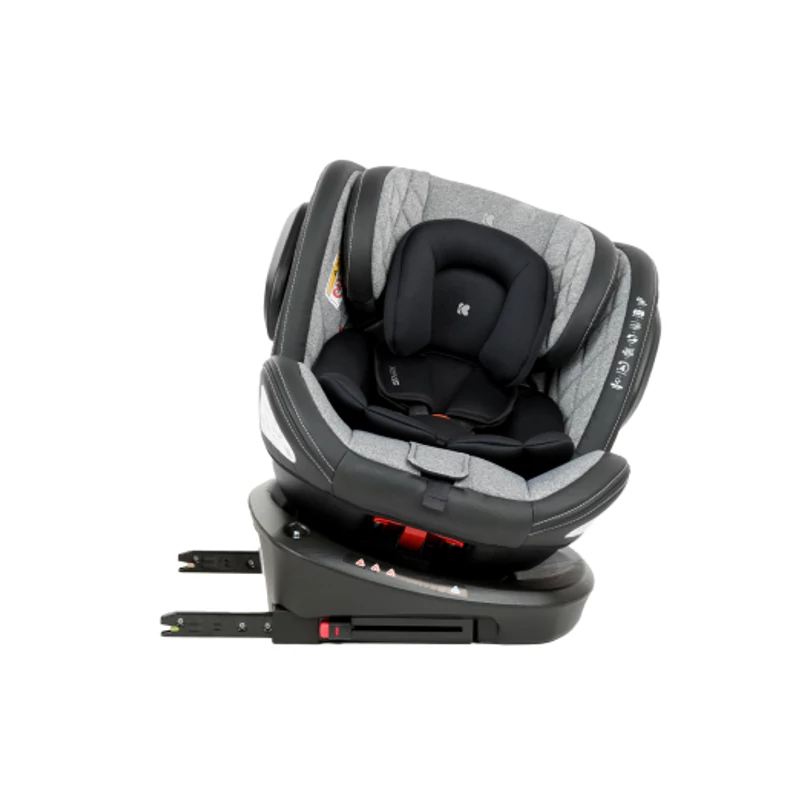 Kikkaboo gyerekülés Stark 360 Isofix 0-36 kg 2023 világosszürke