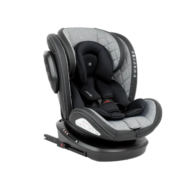 Kikkaboo gyerekülés Stark 360 Isofix 0-36 kg 2023 világosszürke