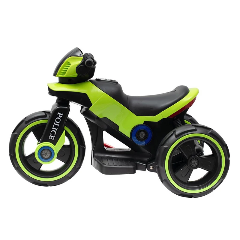 Baby Mix elektromos motor POLICE zöld