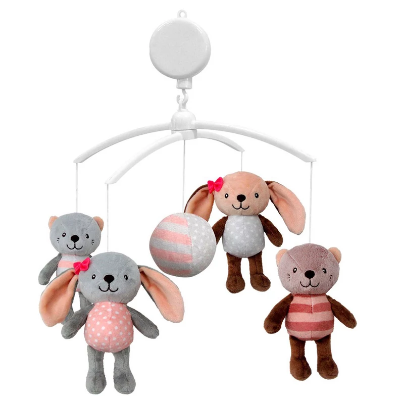 Baby Mix zenélő-forgó Nyuszi és barátai