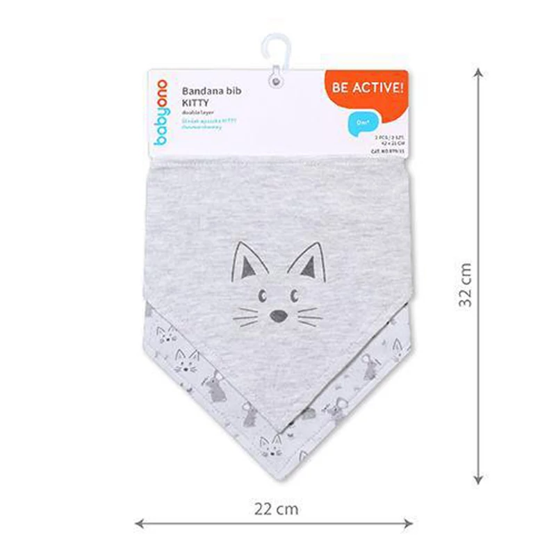 BabyOno elõke - háromszög 2db Kitty 879/11