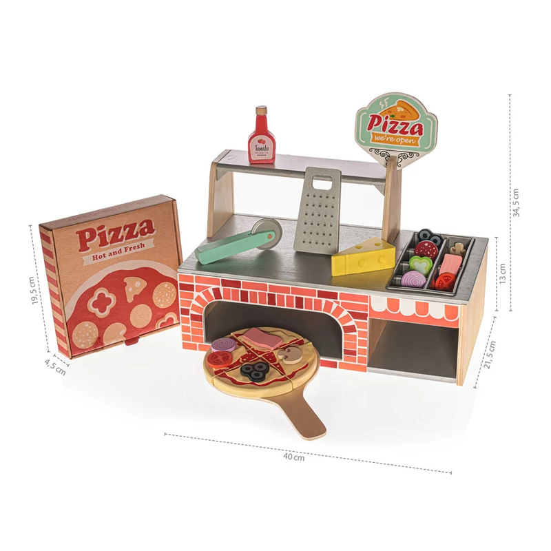 Zopa fa pizzéria játékkészlet