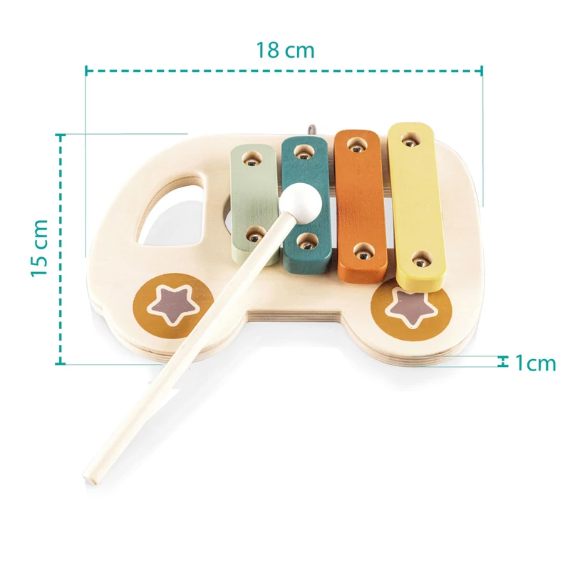 Zopa fa játék xilofon Kisautó
