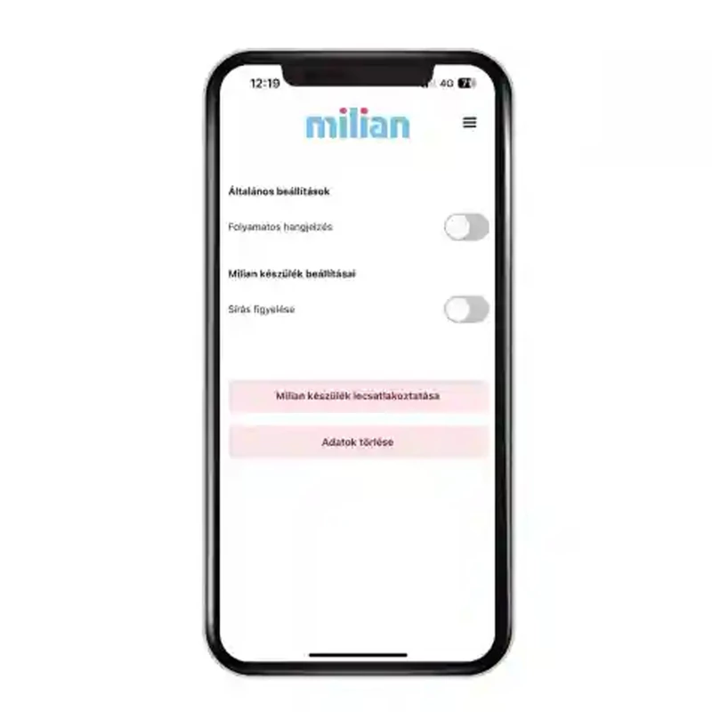 Milian légzésfigyelő PRO Bluetooth Plus 3db érzékelőlappal