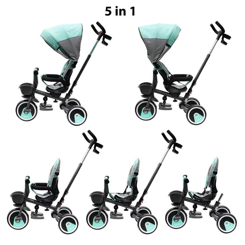 Baby Mix tricikli 5az1-ben RELAX 360° szürke