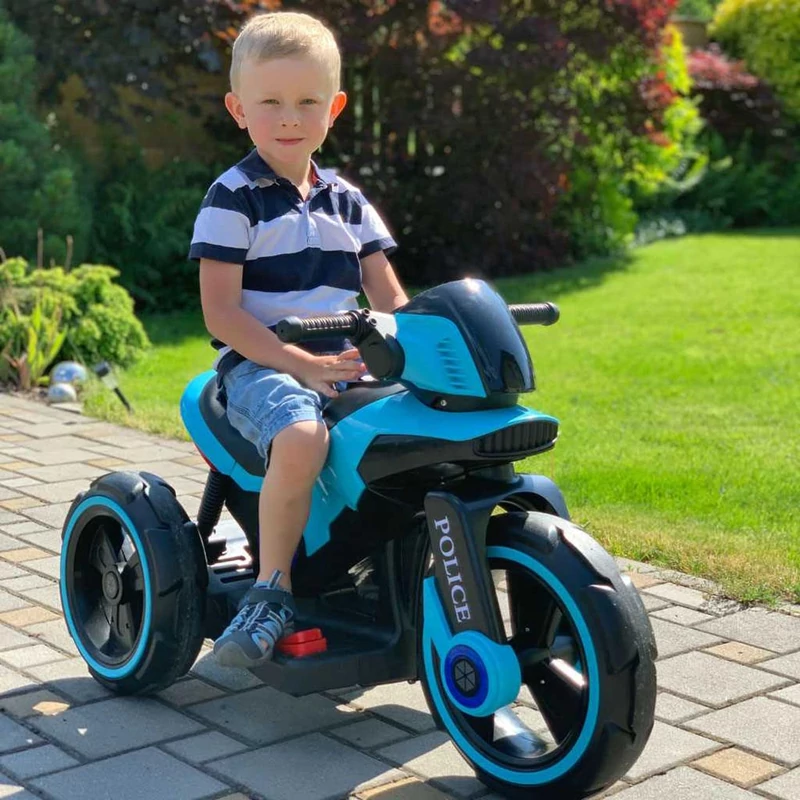 Baby Mix elektromos motor POLICE kék