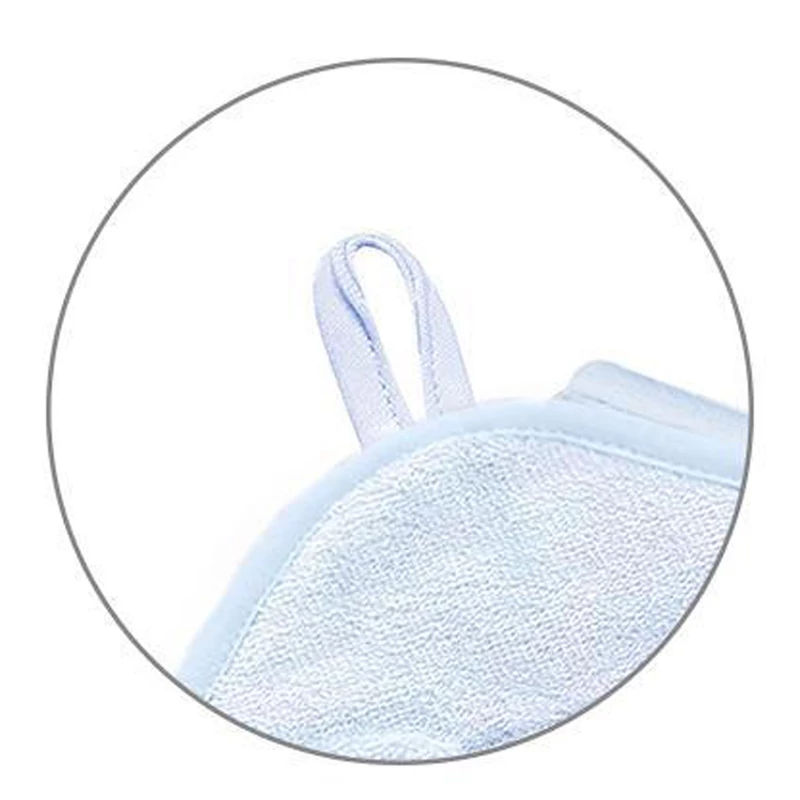 BabyOno fürdõlepedõ kapucnis bambusz 100x100cm egérfülekkel kék 1553/02