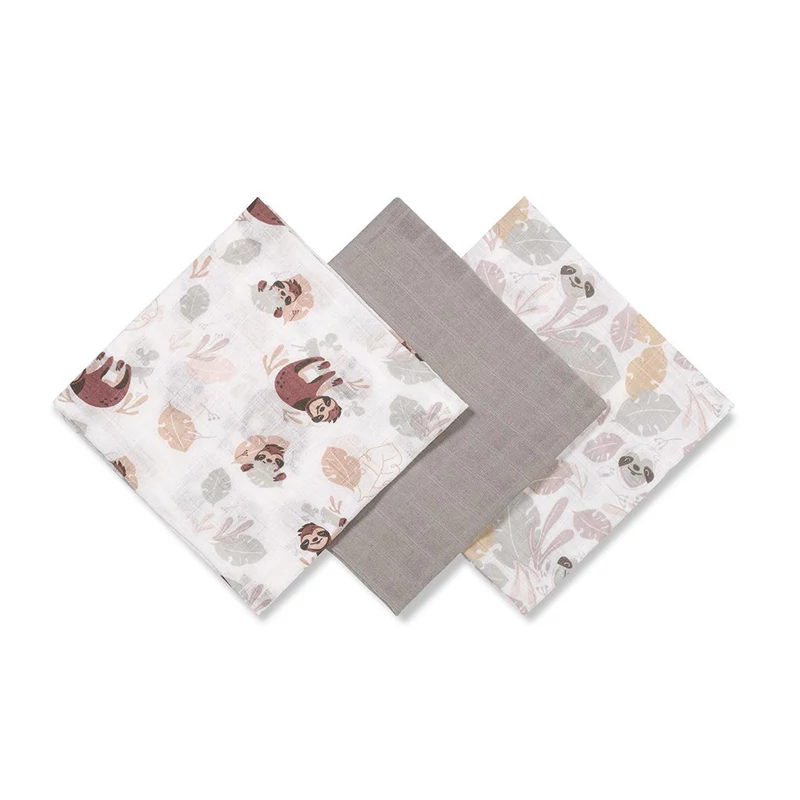 BabyOno textilpelenka színes 3db szürke 348/10