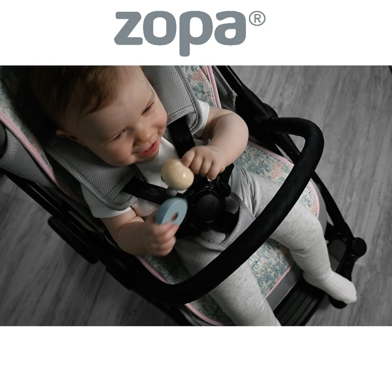 Zopa ülésbetét babakocsiba légáteresztő Breeze Jungle pink