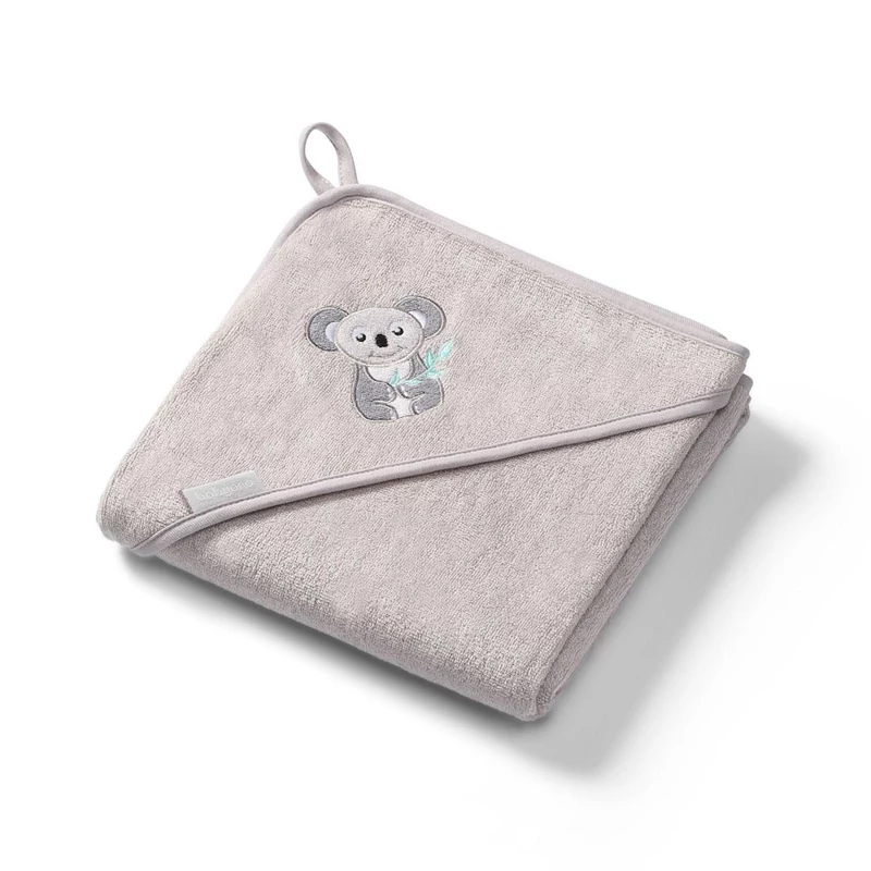 BabyOno fürdõlepedõ kapucnis bambusz 100x100cm szürke koala 346/06