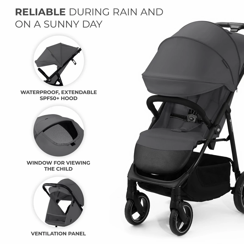 Kinderkraft sportbabakocsi 25 kg Trig 3 Granite grey