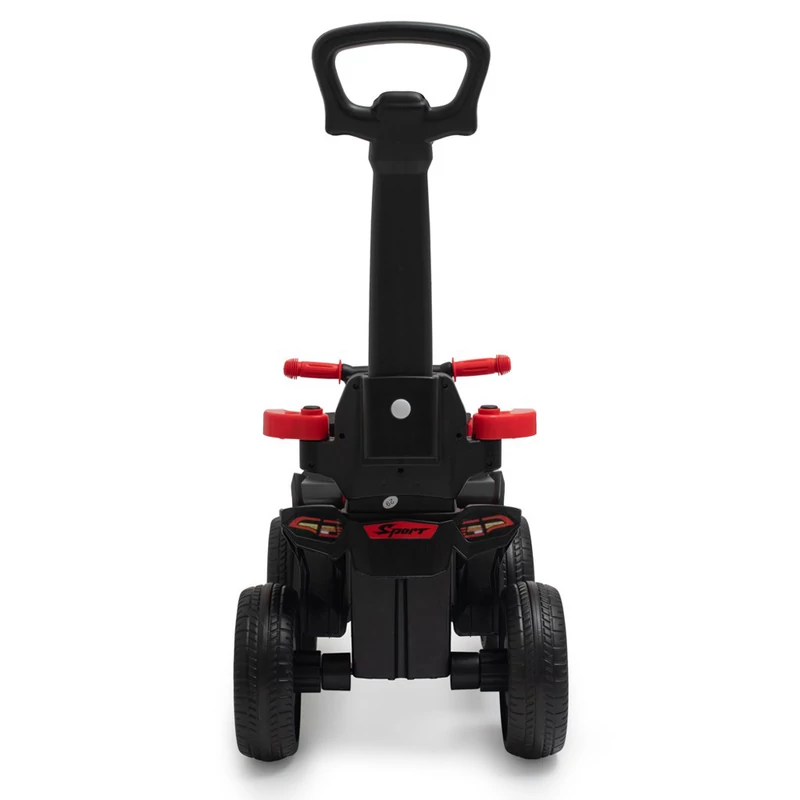 Baby Mix bébitaxi tolókarral Quad Mega Prime EVA piros