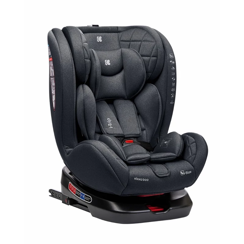 Kikkaboo gyerekülés i-Trip 360 fok i-Size Isofix 40-150 cm szürke