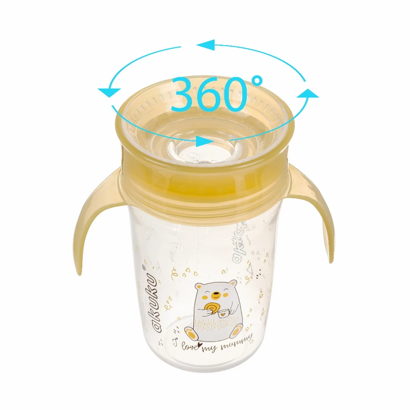 Akuku itatópohár csöpögésmentes 240 ml 360 fok I love my mammy
