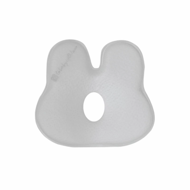 Kikkaboo párna - laposfejûség elleni memóriahabos ergonomikus Airknit  nyuszi szürke
