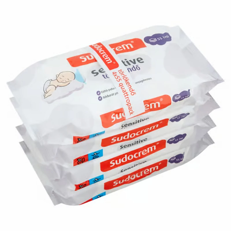 Sudocrem törlõkendõ sensitive 4x55db-os
