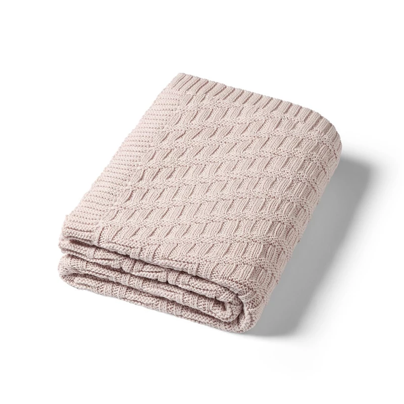 BabyOno takaró organikus pamut kötött 75x100cm bézs 1647/03