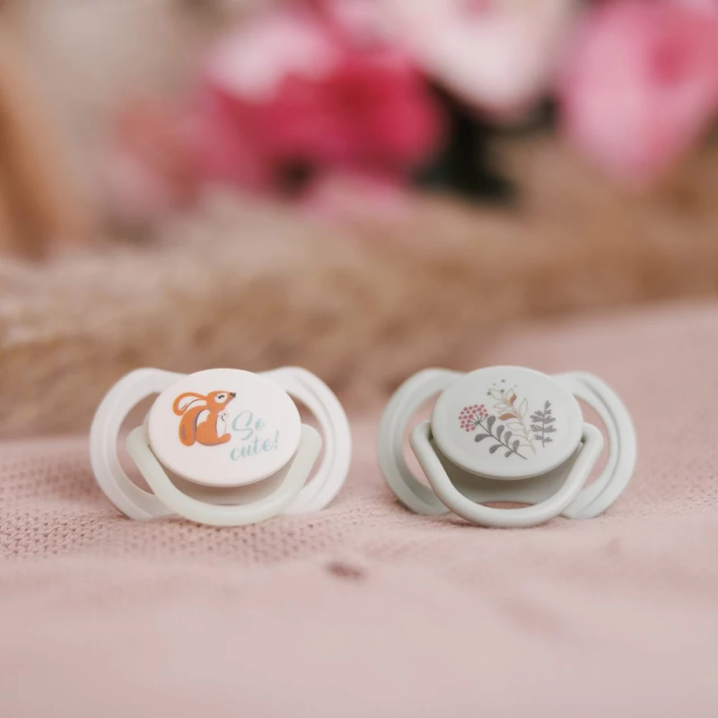 BabyOno játszócumi szimmetrikus szilikon dupla  So Cute 6-18 hó 1669/02