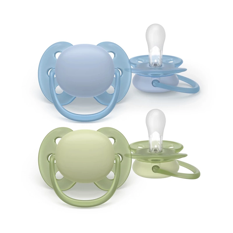 Philips AVENT játszócumi Ultrasoft neutral 0-6hó fiús 2db