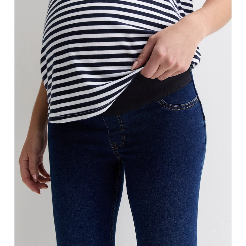 Kismama farmernadrág pocak alatti gumisderekú NewLook Emilee