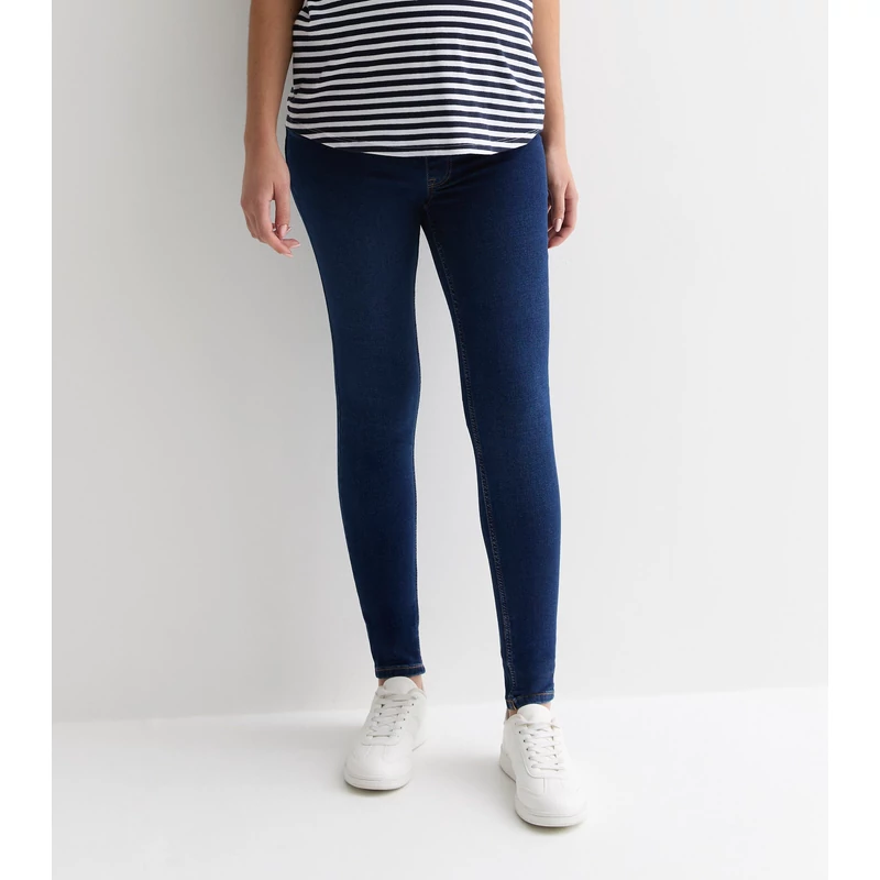 Kismama farmernadrág pocak alatti gumisderekú NewLook Emilee
