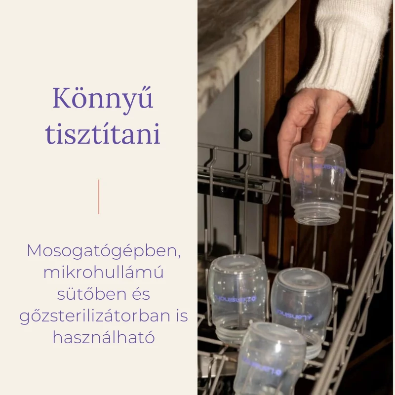 Anyatejtároló palack fedéllel 4db 160ml Lansinoh 20417