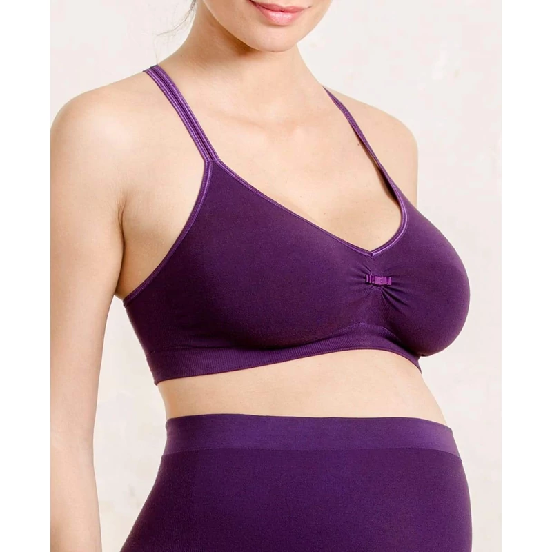 Kismama melltartó csipke hátrésszel lila S CacheCoeur Serenity